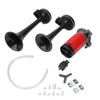 12V Car Motorcycle Dual Trumpet Air Horn Speaker 120dB Loud