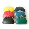 Matsunoya Cowhide Leather Leather Purse Blue Gray Made in Japan