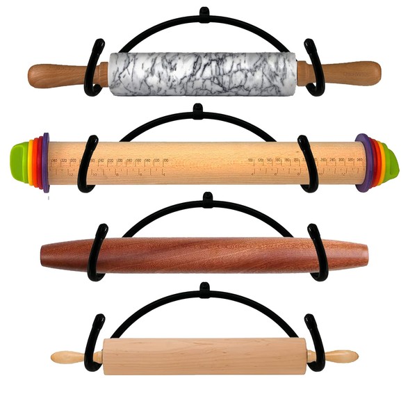 Pack of 4 – Rolling Pin Holder Rolling Pin Display