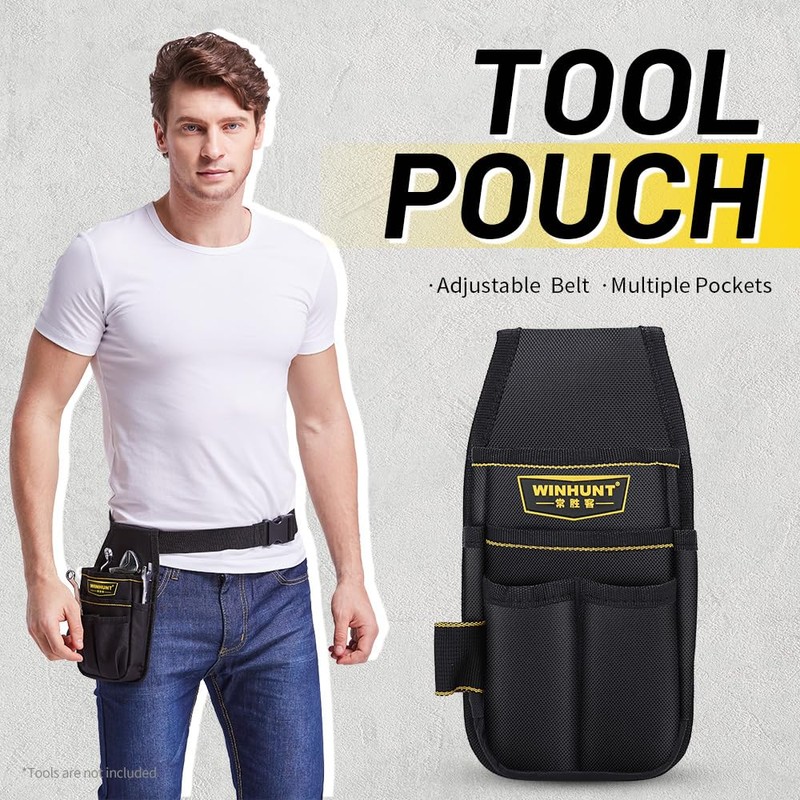 WINHUNT Tool Pouches, Electrician Pouch 15 Pocket Organizer with Adjustable