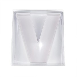 Large 12" Cardboard Letter Shape Clear Lid Candy Charcuterie Grazing Packaging (V)