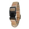 Classic Plaid Design Cotton Dog Collar with Black Quick-release Buckle,
