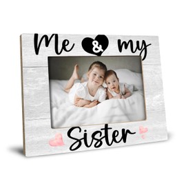 XDFVL Me & My Sister Picture Frame, Gifts for Sister, Big Sister Gifts for Girls, Best Friend Picture Frame, Sister Gifts, Baby Girl Nursery Decor, Nursery Decor, Photo Frame 8x10
