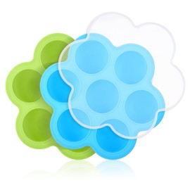 2 Pack Egg Bites Silicone Mold, Air Fryer Egg Mold, Sous Vide Egg Bite Maker Instant Pot Egg Bite Molds for Cooking Air Fryer Accessories