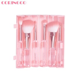 CORINGCO Pink Roll Brush Set 7items