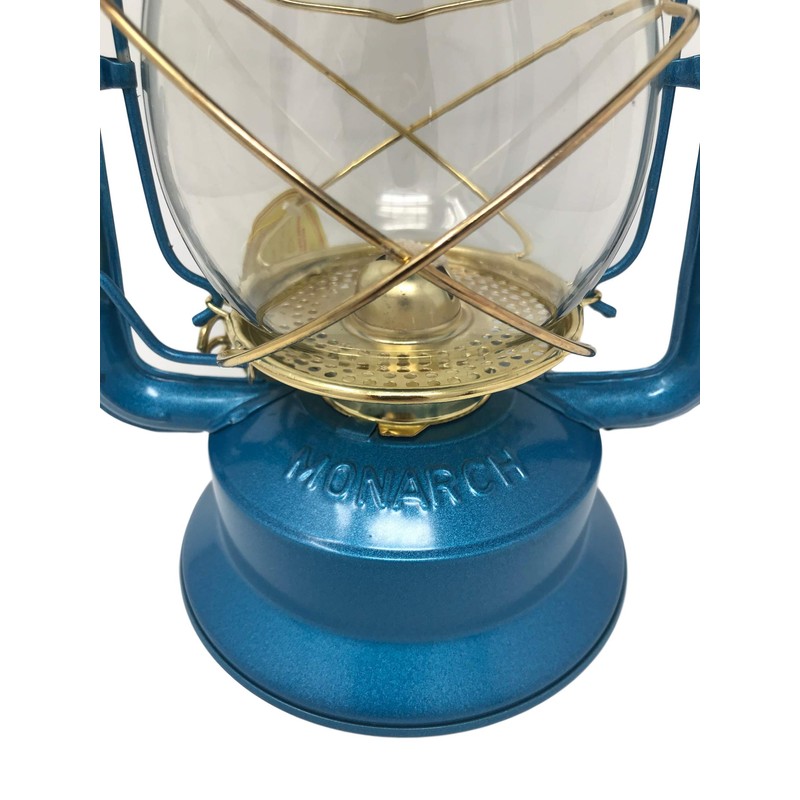 Dietz Monarch #10 Hot Blast Blue and Gold Kerosene Lantern