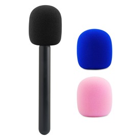 JCMOYUTY for Dji Handheld Mic Adapter, Holder for Rode Wireless GO II/ME/Pro, Handle for DJI MIC1 / 2 Wireless Lav Microphone, Mount Stick for Hollyland Lark Synco Movo for Interview