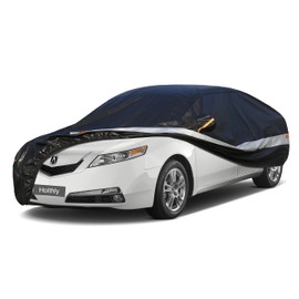 Holthly Sedan Car Cover Custom Fit Acura TL 2008-2014, 100% Waterproof Breathable Outdoor Car Covers, Sun Rain Dust Snow Protection Full Cover