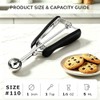 Mini cuchara para galletas de 1 cucharadita, cuchara para galletas