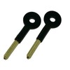 2 x fiXte Universal Brass Bolt Key Security Rack Door