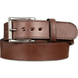 Bullhide Belts Mens Leather Belt for Casual, Dress, 1.75" Wide, Brown, 34 Inches