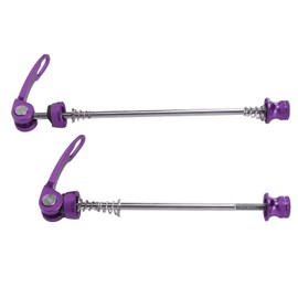 Pincho de Liberación Rápida para Bicicleta, Conjunto de Eje de Palanca de Cubo de Rueda de Bicicleta Pincho de Eje de Liberación Rápida de Alta Resistencia para Bicicleta de(25 * 4 * 1cm-Púrpura)