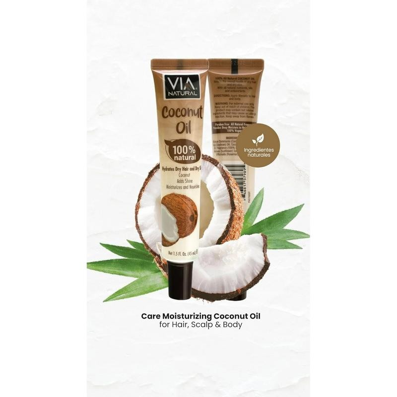 Via Natural Ultra Care Moisturizing Coconut Oil for Hair, Scalp