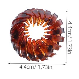 Gatuida 4Pcs Bird Nest Hair Bun Maker Clips Comfortable Claw Holders for Women Elegant Updo Styling Tool Durable Gentle Hair for Everyday Wear