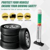 LICQIC Tyre Tread Depth Gauge UK, Color Coded Car Tire