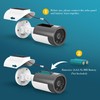 BNT Solar Powered Fake Security Camera, Bullet Shape Fake Surveillance