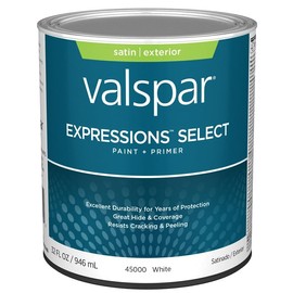 Valspar Paint&Primer EXTER SAT WHT QT 028.0045000.005