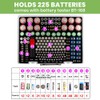 Battery Organizer Storage Holder- Batteries Case Containers Box with Tester