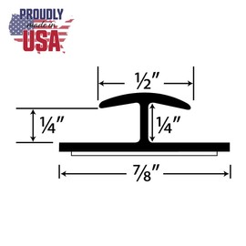 Outwater Plastic H Channel Fits Material 1/4 Inch Thick Clear Butyrate Divider Moulding with Adhesive 46 Inch Length (Pack of 3)