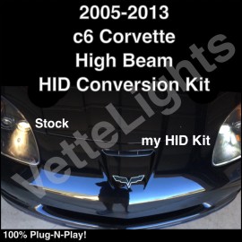 55w HID Kit 2005-2013 c6 Corvette 55w High Beam HID Conversion Kit (SUPER BRIGHT)Plug-N-