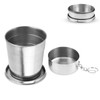 Stainless Steel Drinking Cup, Foldable Stainless Steel Travel Cup, Folding