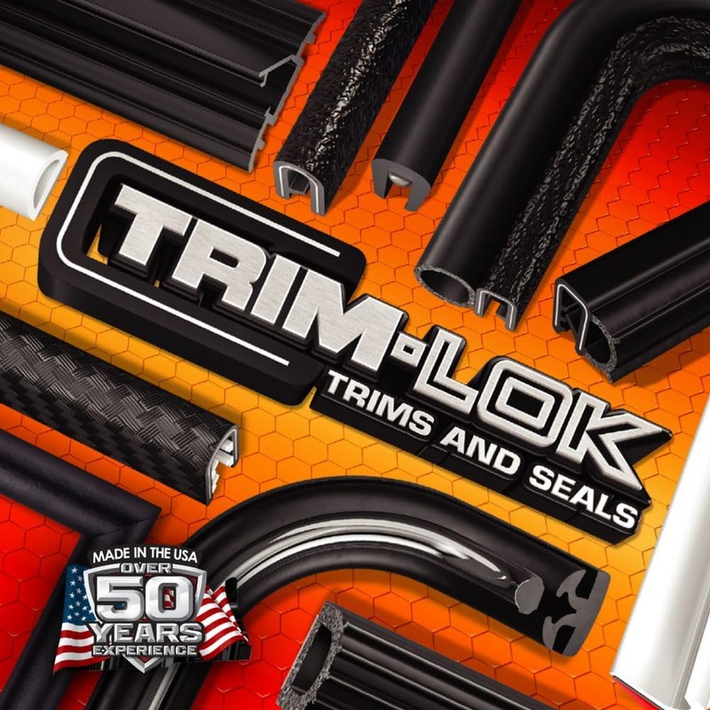 TRIM-LOK Edge Trim - Fits 1/8" Edge, 7/16” Leg Length,