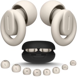 Ear Plugs for Sleeping Noise Cancelling – 33dB Noise Reduction Earplugs for Sleep, Work & Travel, Ultra Soft & Comfortable Silicone Reusable Earplugs for Snoring – Includes Carry Case + 4 Eartip Sizes