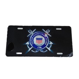 United States Coast Guard License Plate 6 X 12 Inches Aluminum New