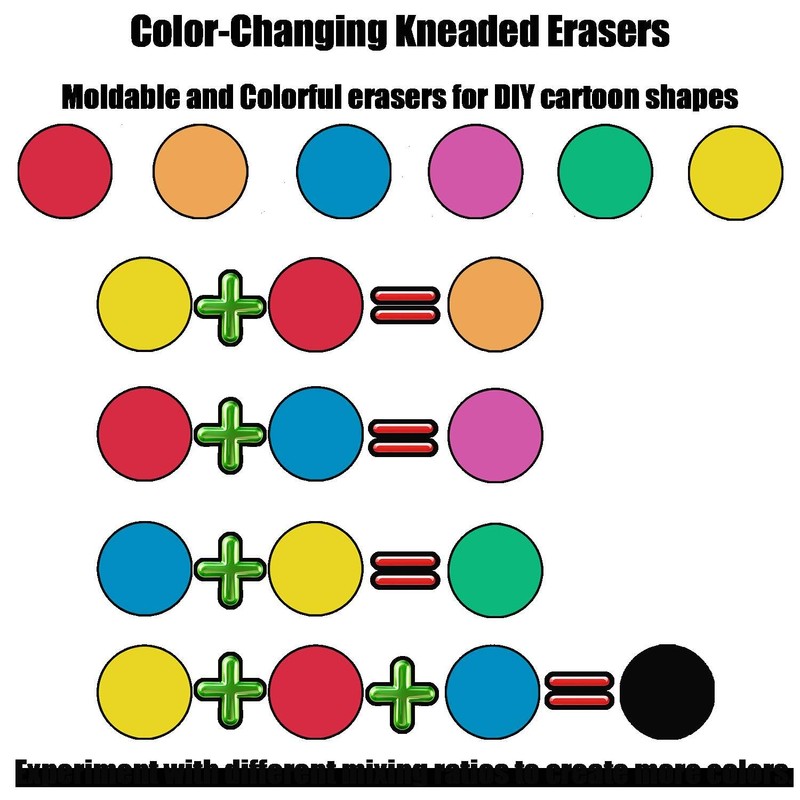 Kneaded Erasers for Artists 6 Pack Kneadable and Moldable Art