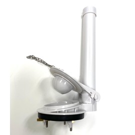 3 & 1/8 inch Flush Valve Assembly for One Piece Toilets With Silicone Sealed Flapper