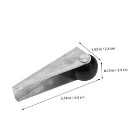 Operitacx Furniture Casters 4pcs Nylon Small Wheels Silent Swivel Casters Smooth Glide Heavy Duty Side Mount for Hardwood Floors