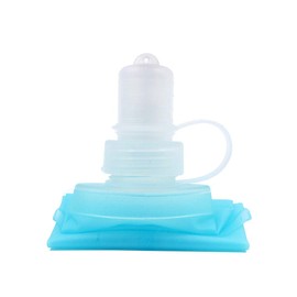 Shiwaki 500 ml Foldable Sports BPA PVC Free Soft Flying Kettle Soft Hiking Bottle Water Bottle - Blue