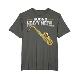 Suono Heavy Metal Musica Regalo per Sassofonista Sassofono Maglietta