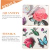 CAXUSD 9 Sheets Butterfly Stickers Waterproof Temporary Decals Decorative Sticker