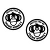 2 Pack - Protected by Trunk Monkey - No Tresspassing