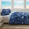 LEAONME Coastal Quilt Set King Size - Lightweight Microfiber Reversible