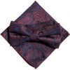 Bordeaux Paisley (Bow Tie & Pocket Square) 2-Piece Set, Men's,