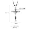 U7 Men's Crucifix Cross Necklace, Large, 925 Silver, Pendant, Hypoallergenic,