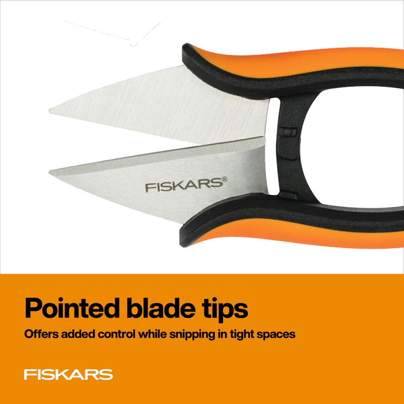 Fiskars Herb Garden Scissors, 5" Garden Shears, Handheld Herb Snips