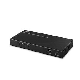 Lindy 38534 HDMI Splitter 8K60 2 Port with Audio and Scale Reduction