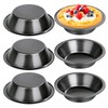 doesnotapply 6 Pack Mini  Pie Dishes Quiche Pie Tart Tins Individual Round Pie
