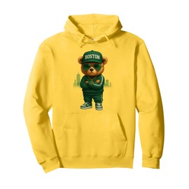 Urban Style Bear with Attitude Funny Street Culture Pullover Hoodie