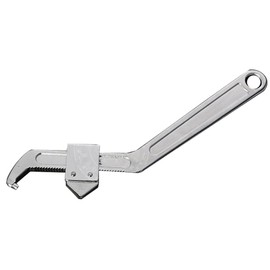 Adjustable Hook Wrench, 95-165mm Round Head Chrome Adjustable Wrench, Clip Slider Crescent Wrench, Stainless Steel Hook Wrench Adjustable