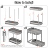 Ukeetap 2 Pack Multi-Purpose Pull-Out Storage Organizers, Under Sink Organizers