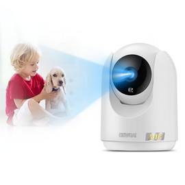 OHWOAI 《2.4G/5Ghz Dual-Band WiFi》Baby Monitor with Camera and Audio,2-Way Talk Nanny Cam,2MP Pan/Tilt Indoor Wireless Security Camera with Motion Detection for Home and Pet Monitoring