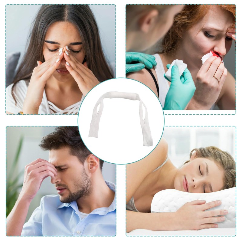 20 Pcs Elastic Nose Bandage, External Nasal Bandage Dressing Holder