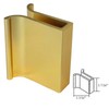 Gordon Glass Co. Brite Brass Frameless Shower Door Slip-On Finger