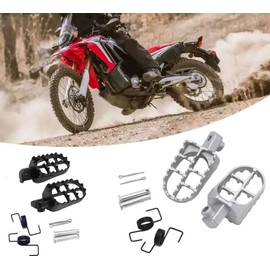 Foot Pegs Foot Step Wide Step, Fits PW50 PW80 TW200 Foot Pedal, Pedals (Black)