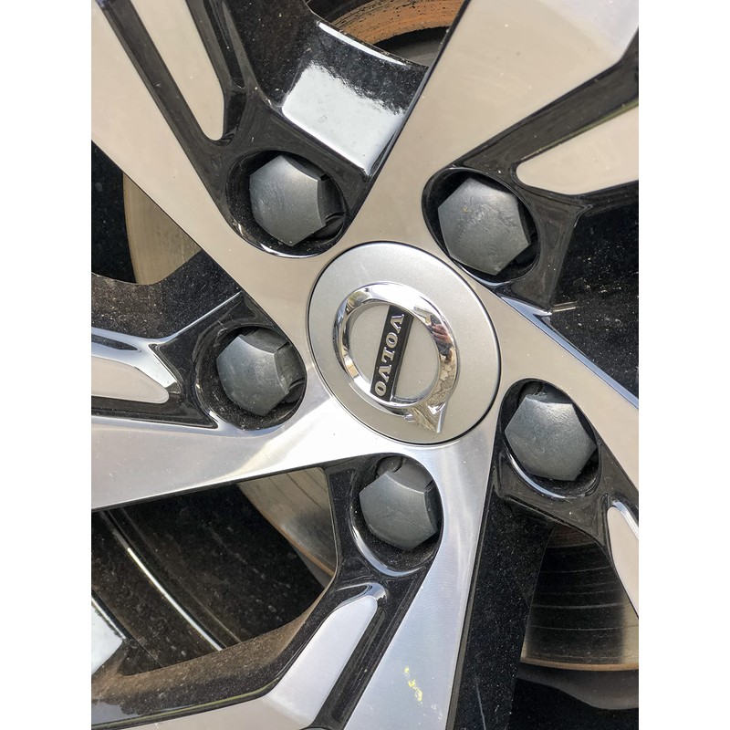 Volvo Wheel Trim Set, Black, Plastic, Spoke Clip