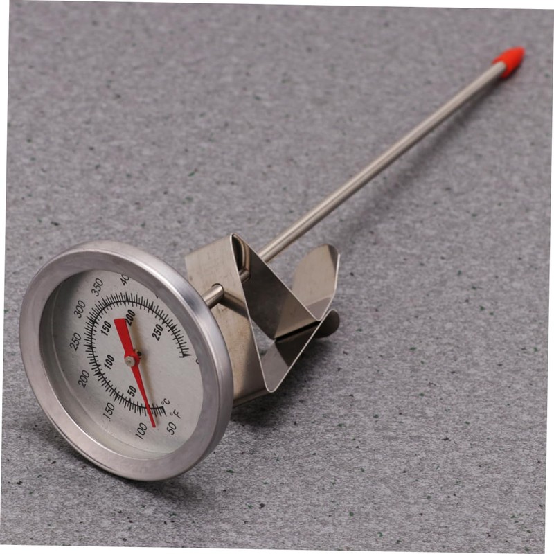 ABOOFAN 1pc Stainless Steel Barbecue Thermometer Long Dial Food Thermometer